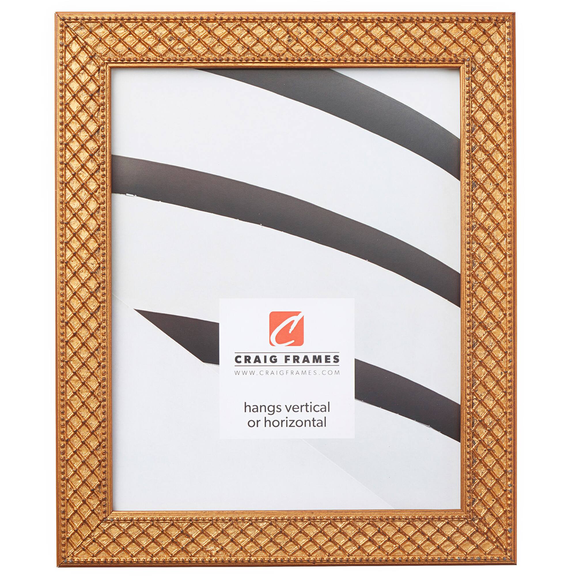 Craig Frames Lenox Antique Gold Picture Frame